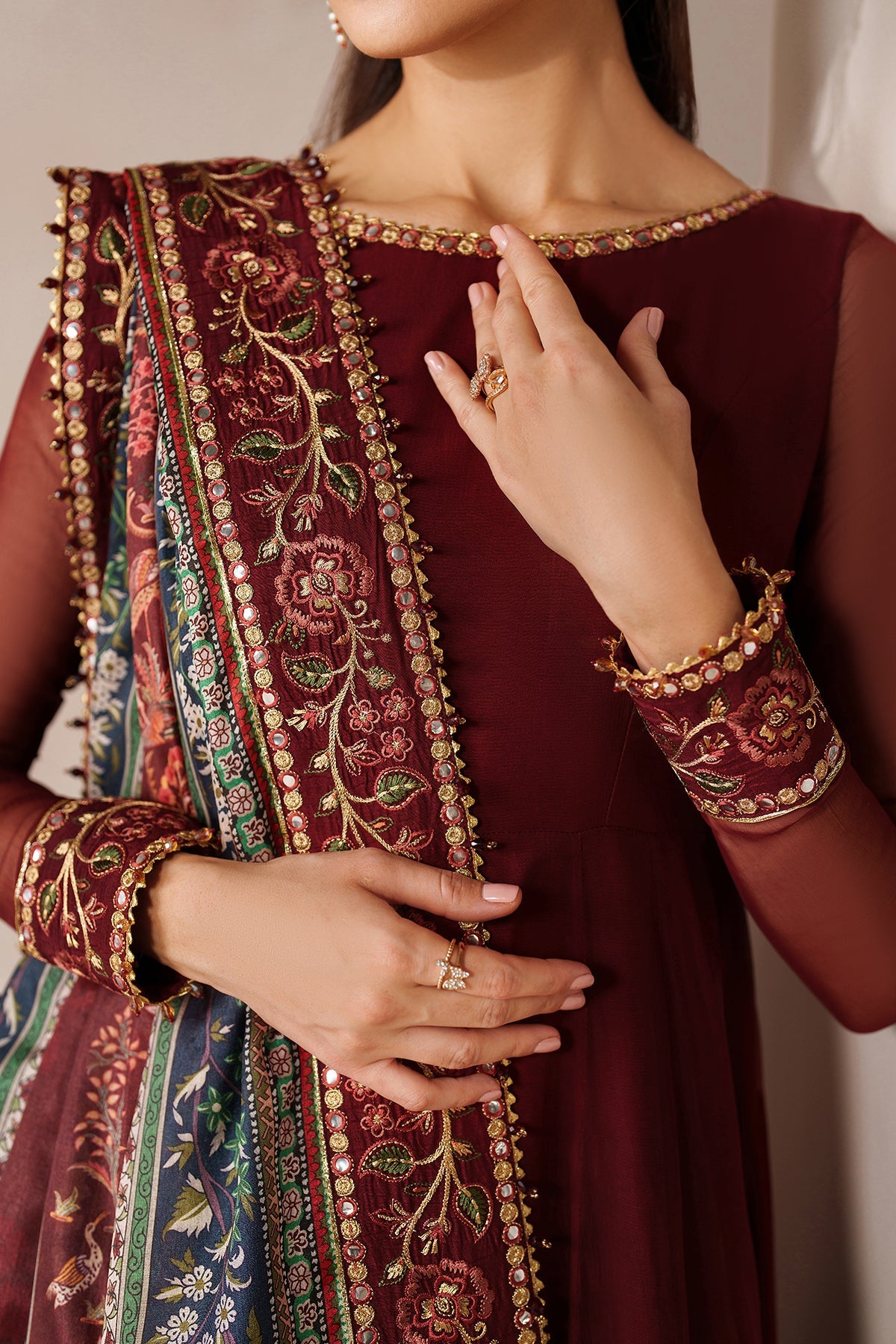 Baroque - Embroidered Chiffon PR-1204