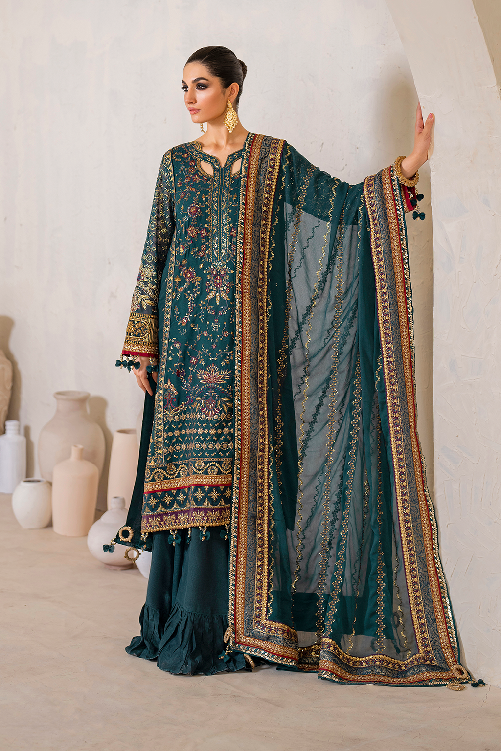 Iznik - Cc-46 Embroidered Chiffon