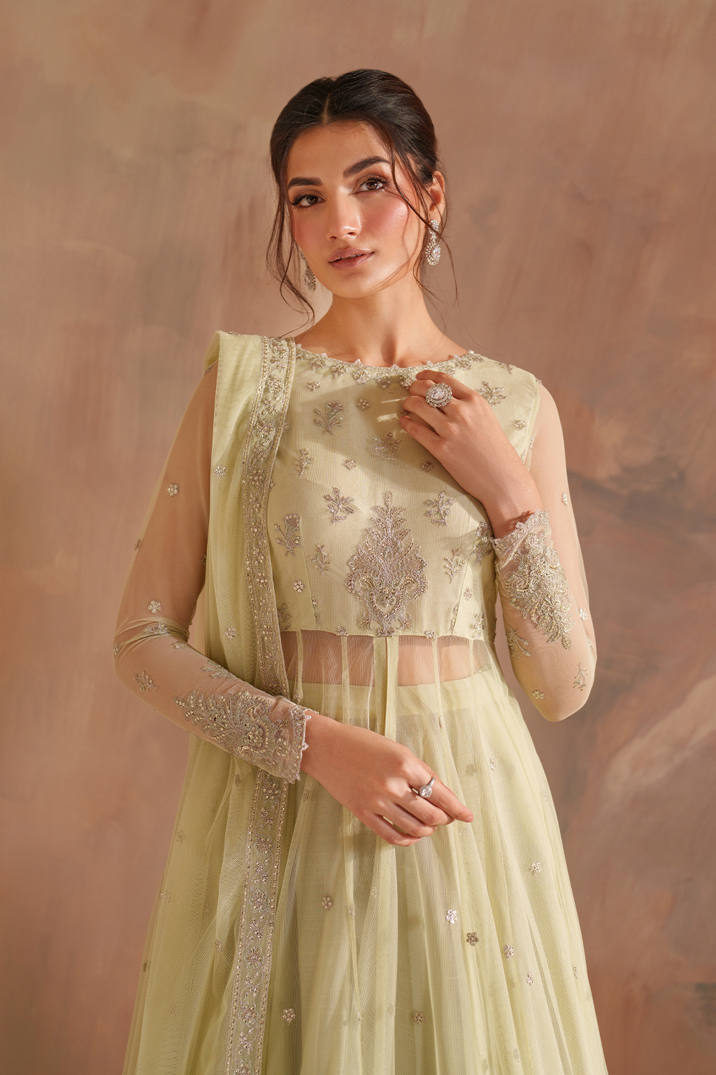 Iznik - Cc-73 Embroidered Net