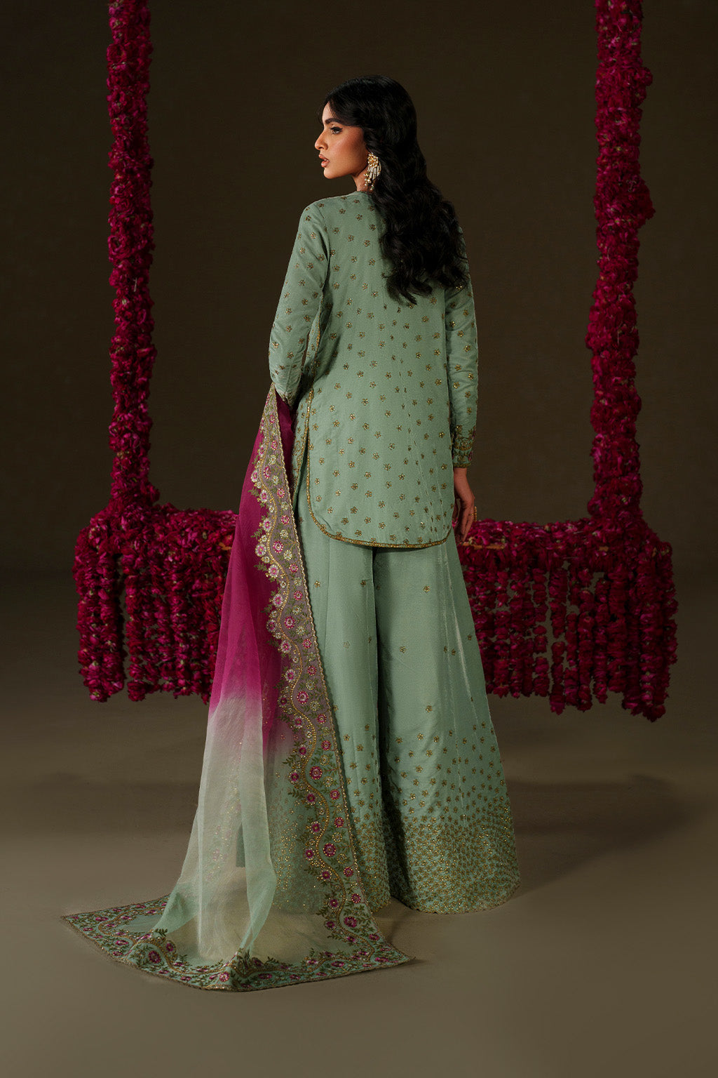 Iznik - Iv-73  Embroidered Velvet