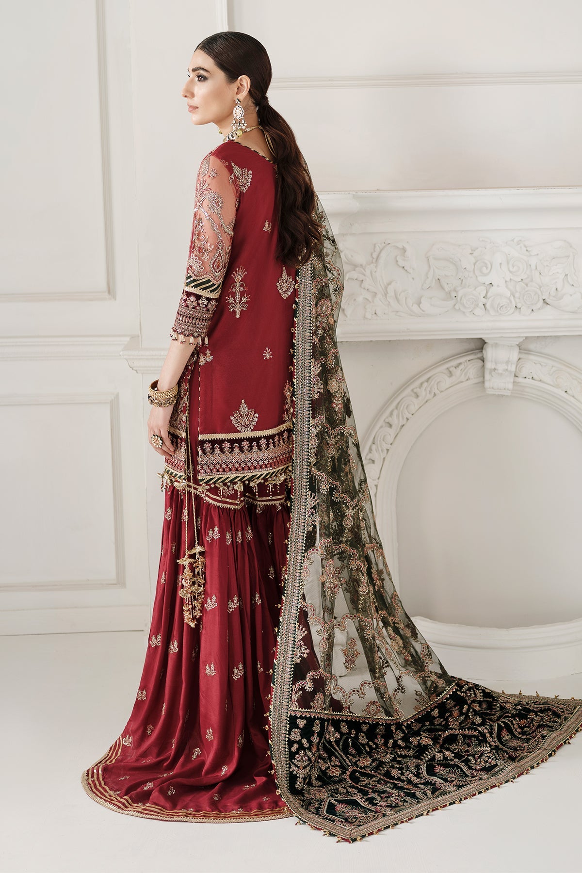 Baroque - Embroidered Net Ch10-07 Stitched