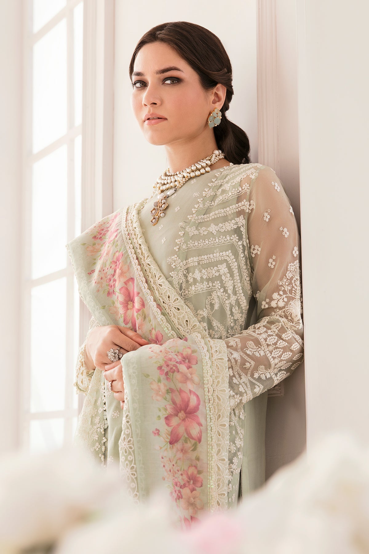 Baroque - Embroidered Chiffon Ch11-01 Stitched