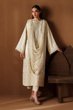 Baroque - Embroidered Raw Silk SF-4434