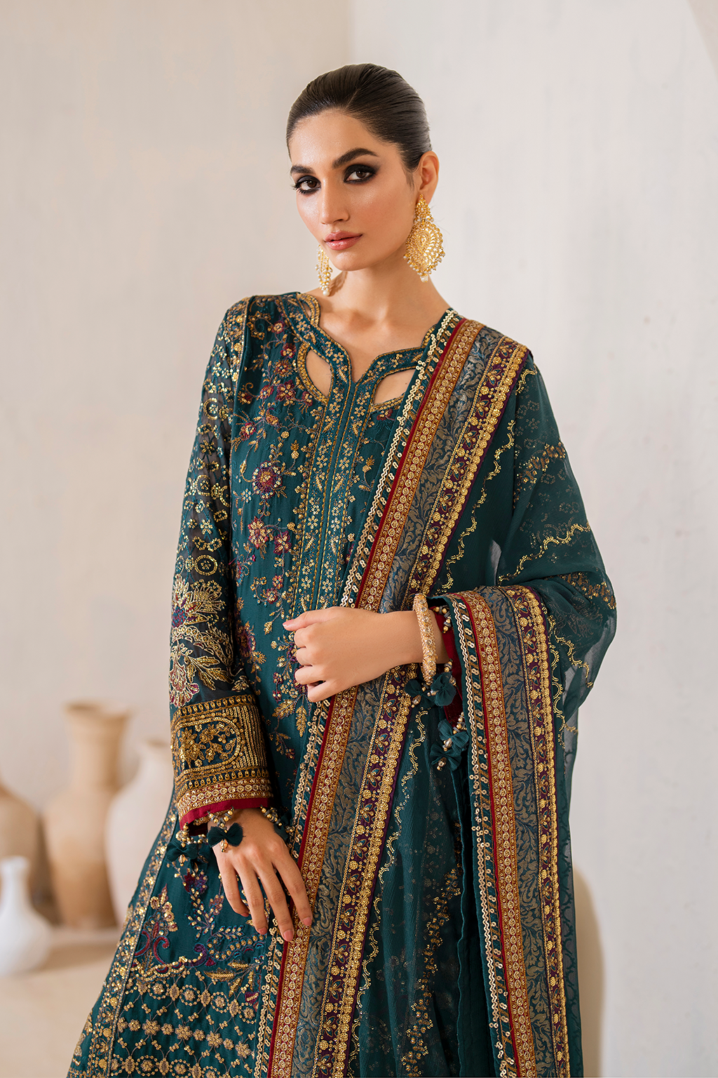 Iznik - Cc-46 Embroidered Chiffon