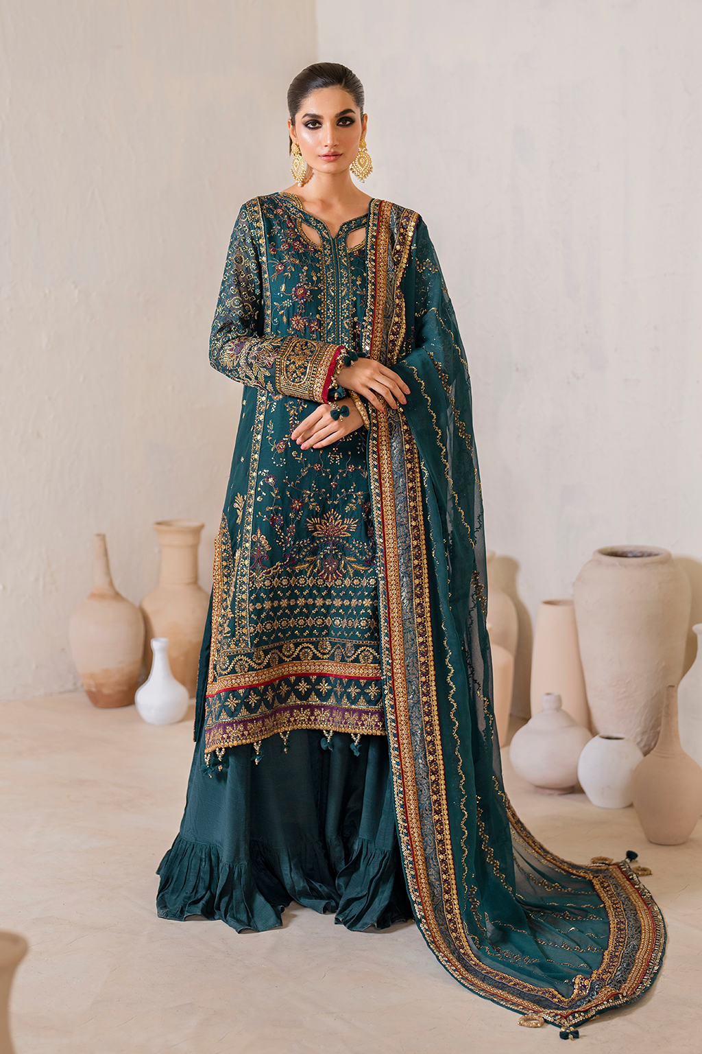 Iznik - Cc-46 Embroidered Chiffon