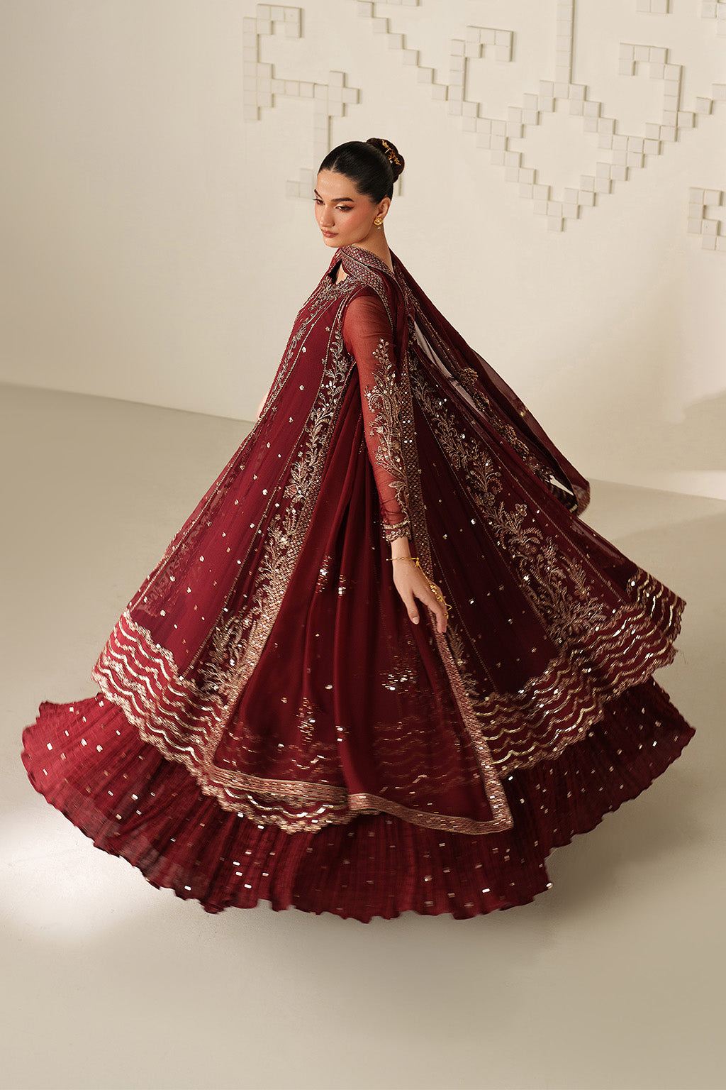 Iznik - Ue-622 Embroidered Chiffon