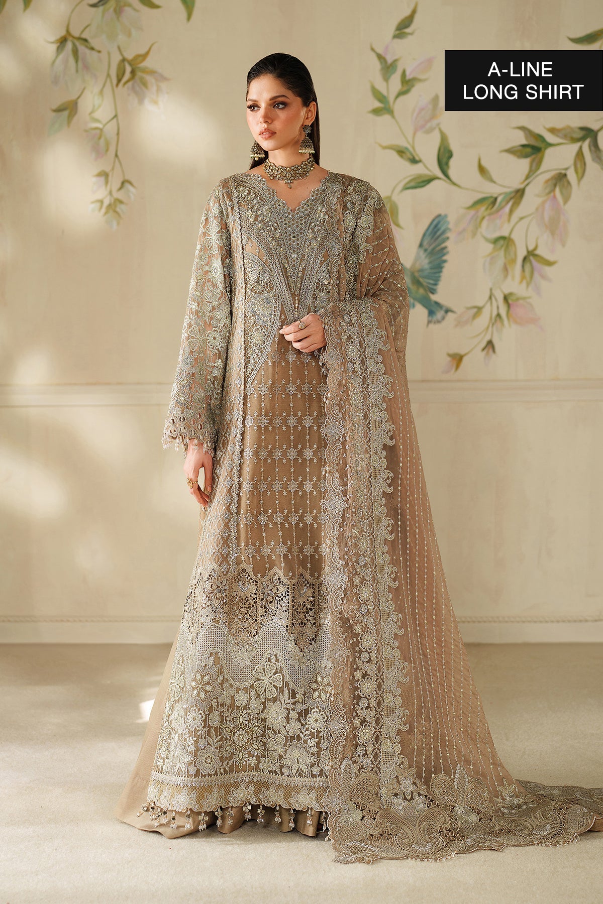 Baroque - Embroidered Chiffon Ch14-08 Unstitched