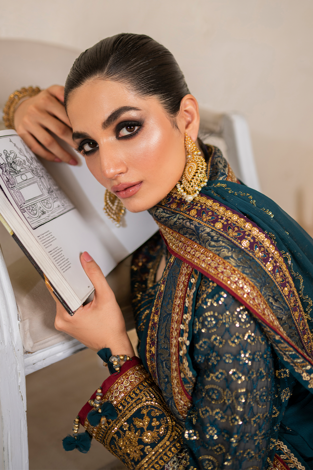 Iznik - Cc-46 Embroidered Chiffon