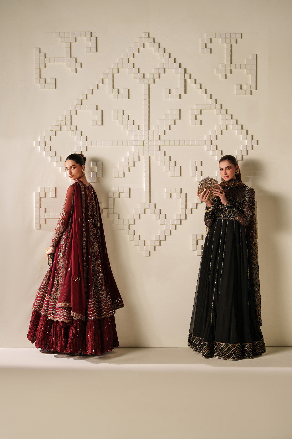 Iznik - Ue-622 Embroidered Chiffon