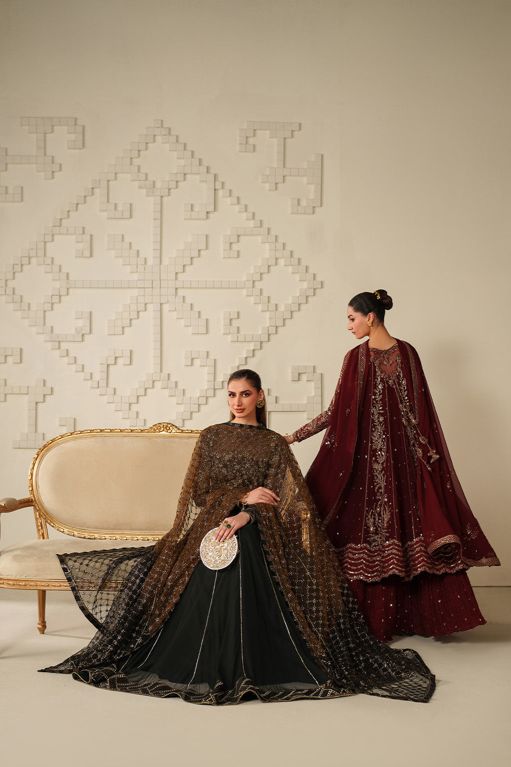 Iznik - Ue-622 Embroidered Chiffon