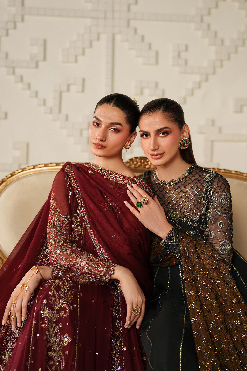 Iznik - Ue-622 Embroidered Chiffon