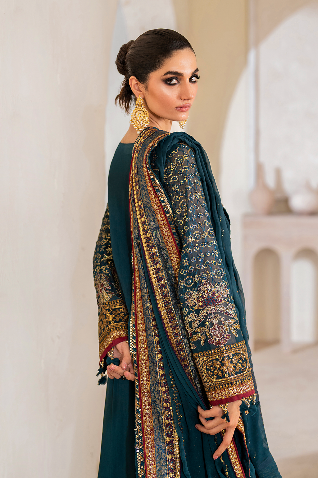 Iznik - Cc-46 Embroidered Chiffon