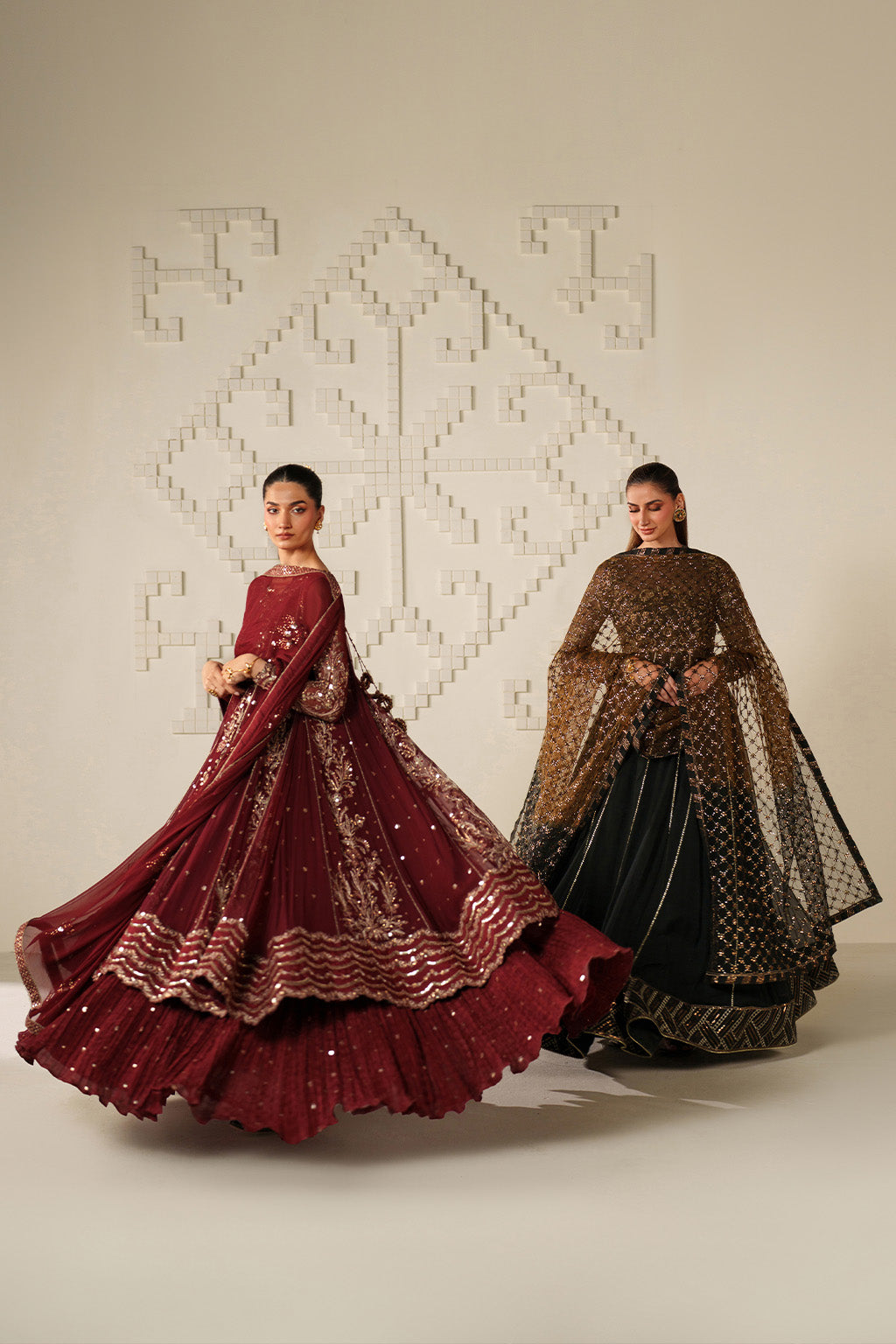 Iznik - Ue-622 Embroidered Chiffon