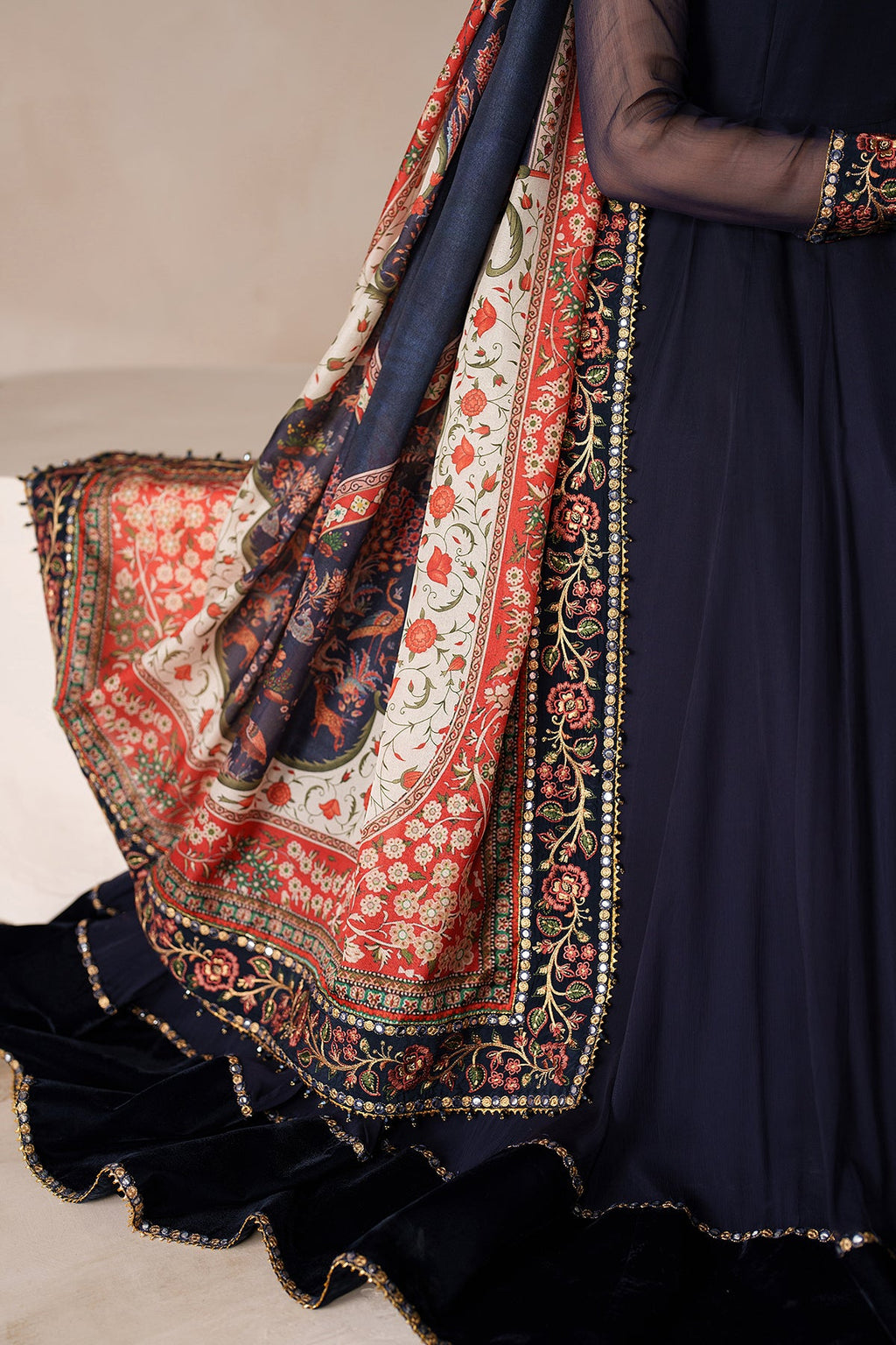 Baroque - Embroidered Chiffon PR-1203