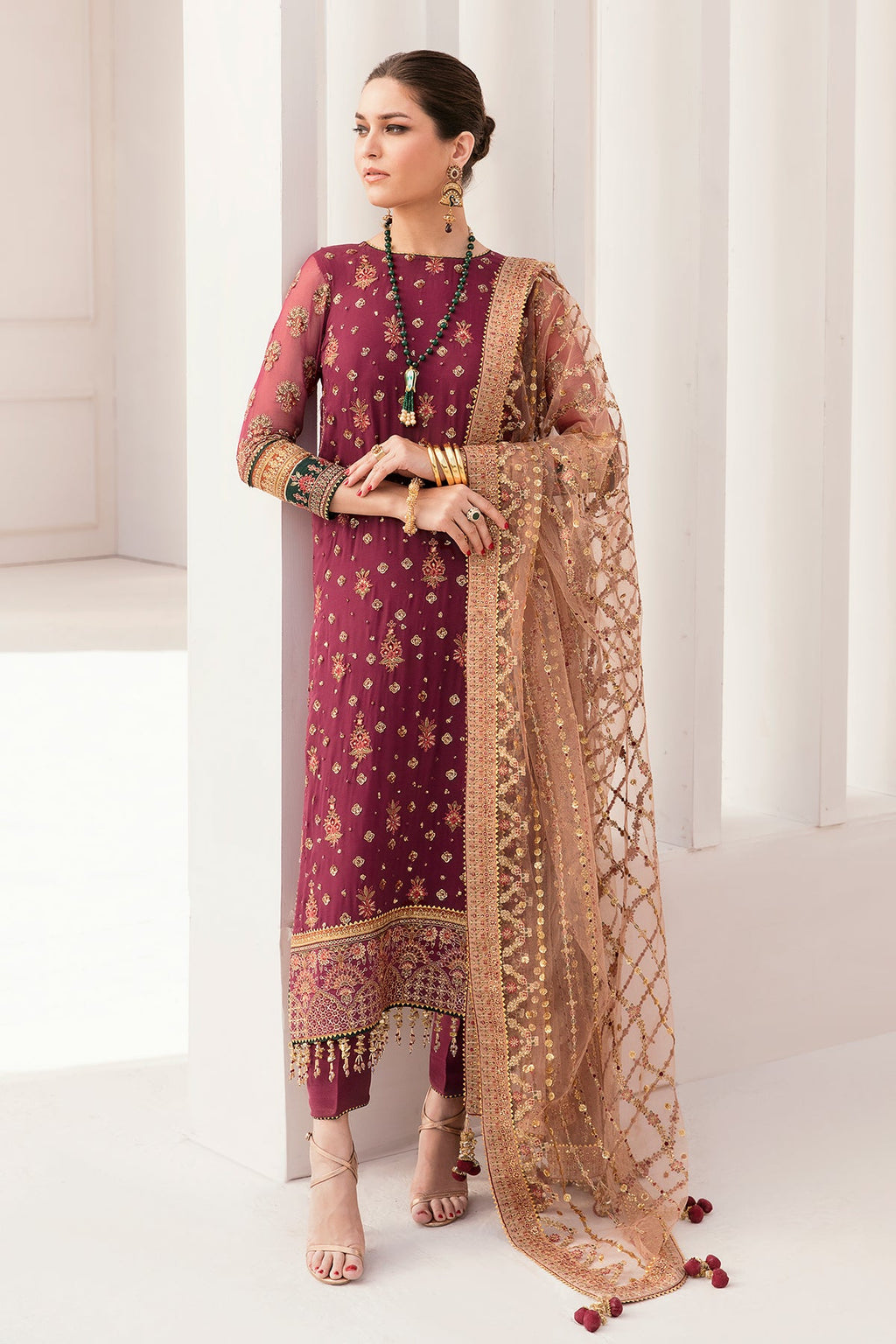 Baroque - Embroidered Chiffon Ch11-02 Unstitched