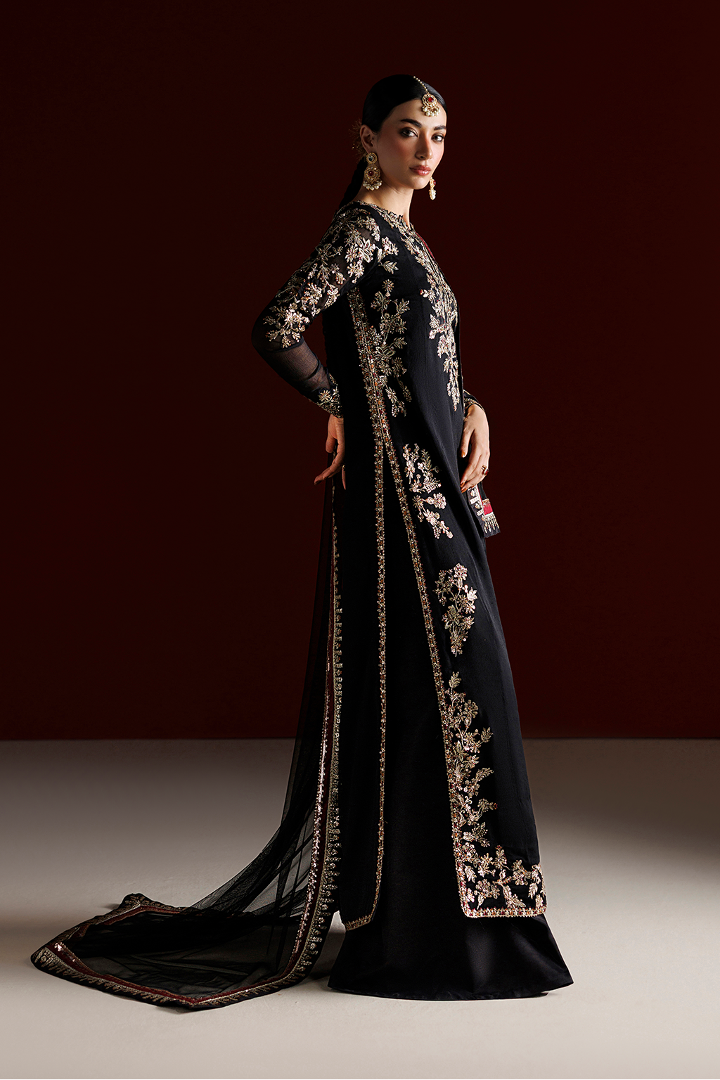 Iznik - Cc-107 Embroidered Chiffon