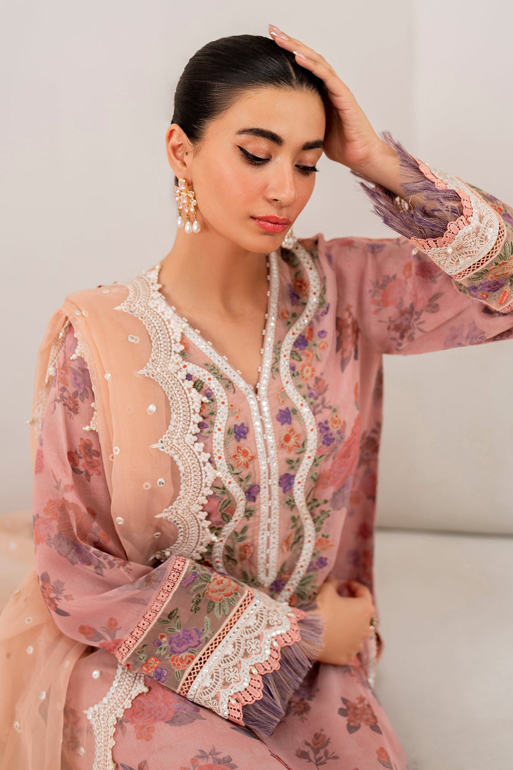 Baroque - Embroidered Chiffon UF-705