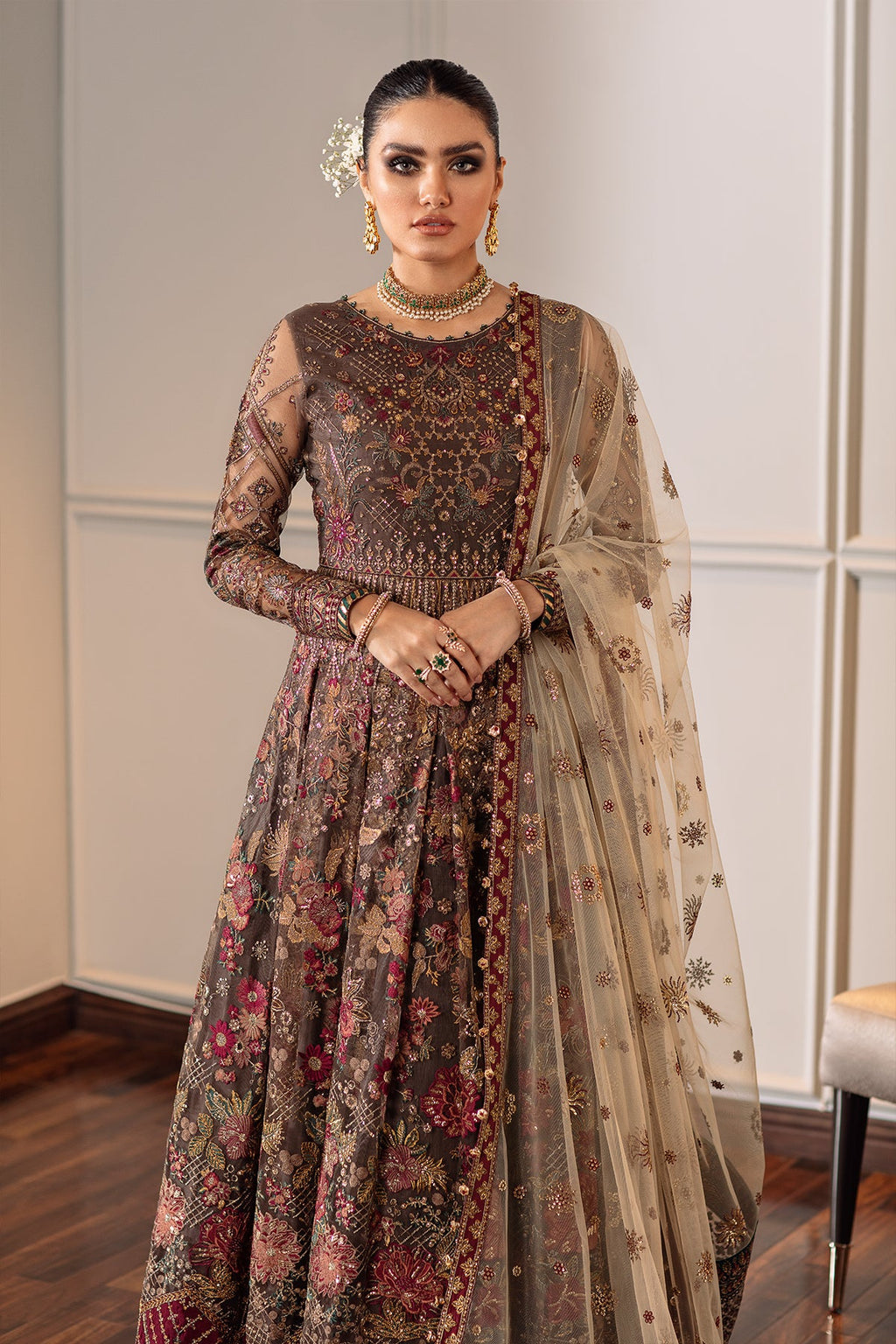 Baroque - Embroidered Net Ch09-02 Unstitched