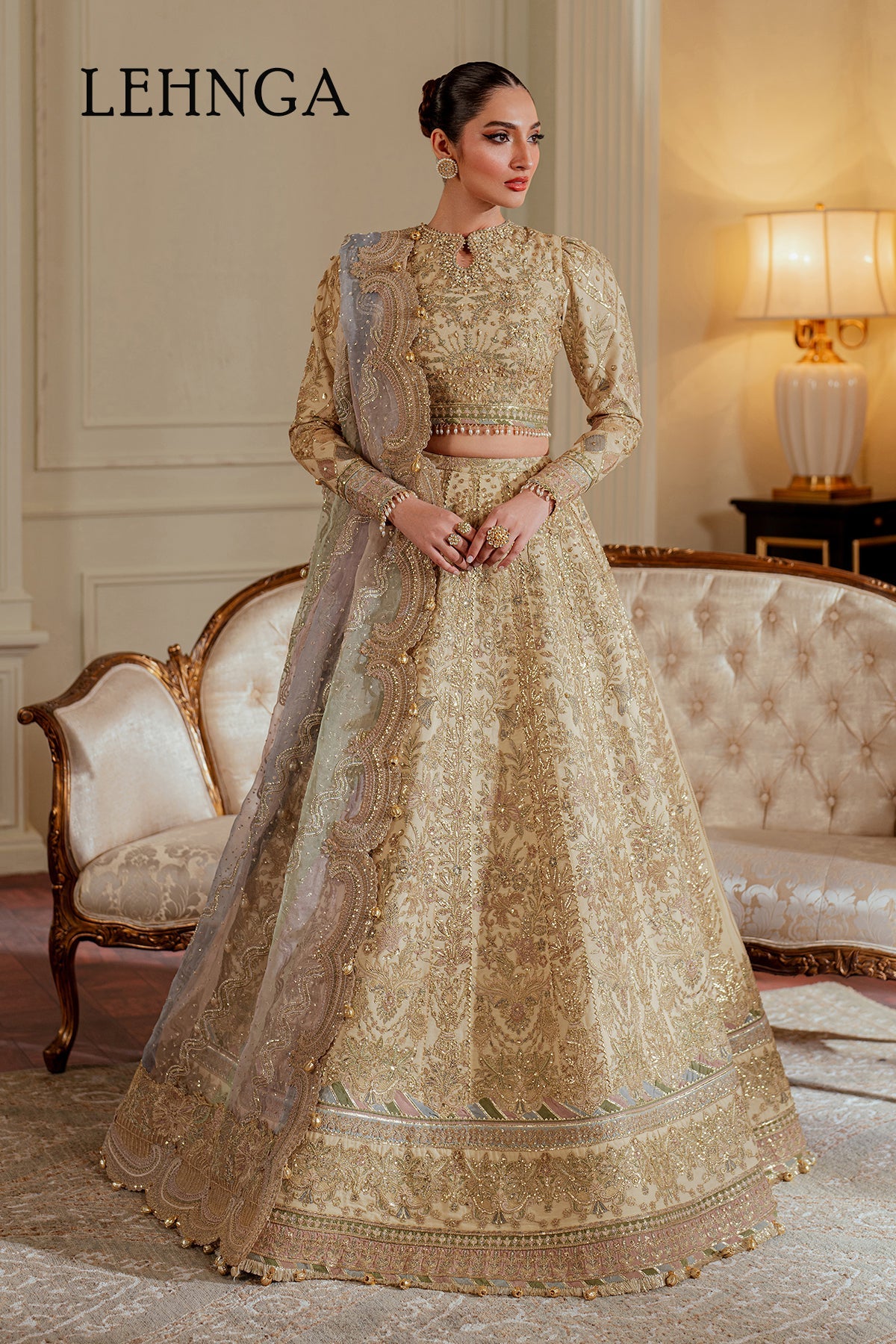 Baroque - Embroidered Net Ch13-06 Stitched