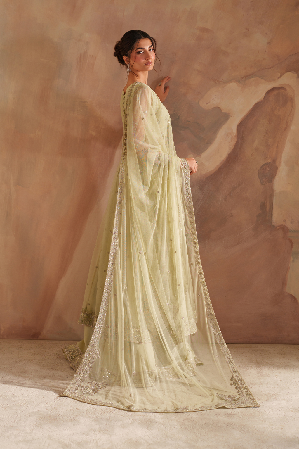 Iznik - Cc-73 Embroidered Net