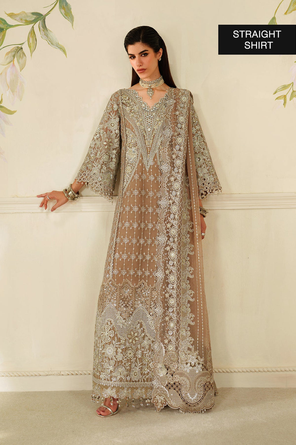 Baroque - Embroidered Chiffon Ch14-08 Unstitched