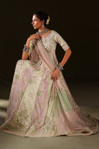 Iznik - Iv-77  Embroidered Velvet