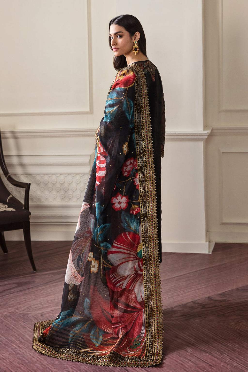 Baroque - Embroidered Organza UF-290
