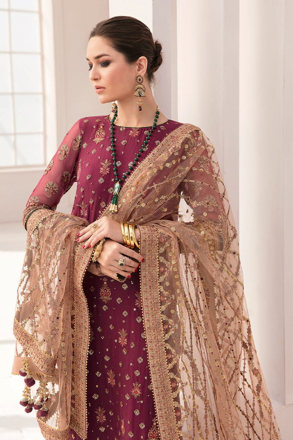 Baroque - Embroidered Chiffon Ch11-02 Unstitched