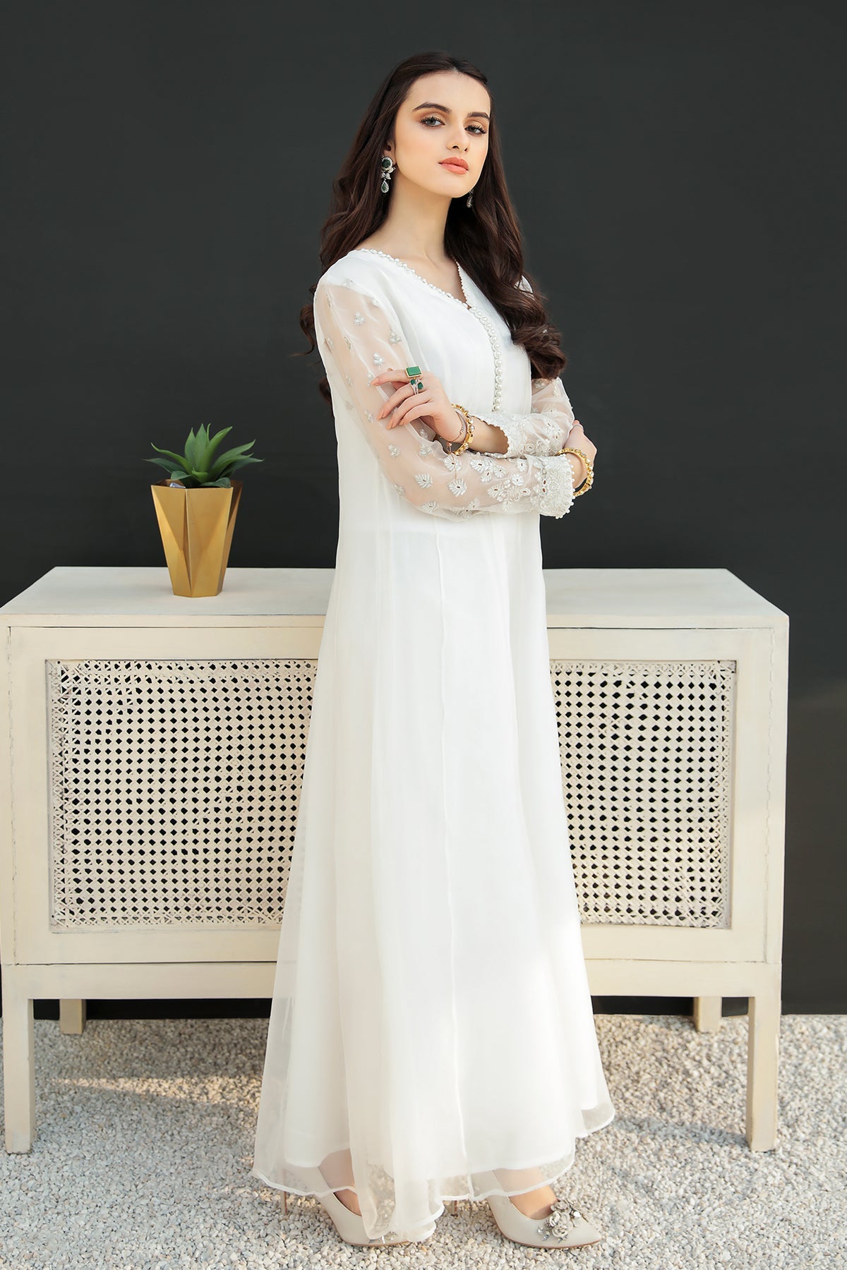 Baroque - Embroidered Chiffon PR-557
