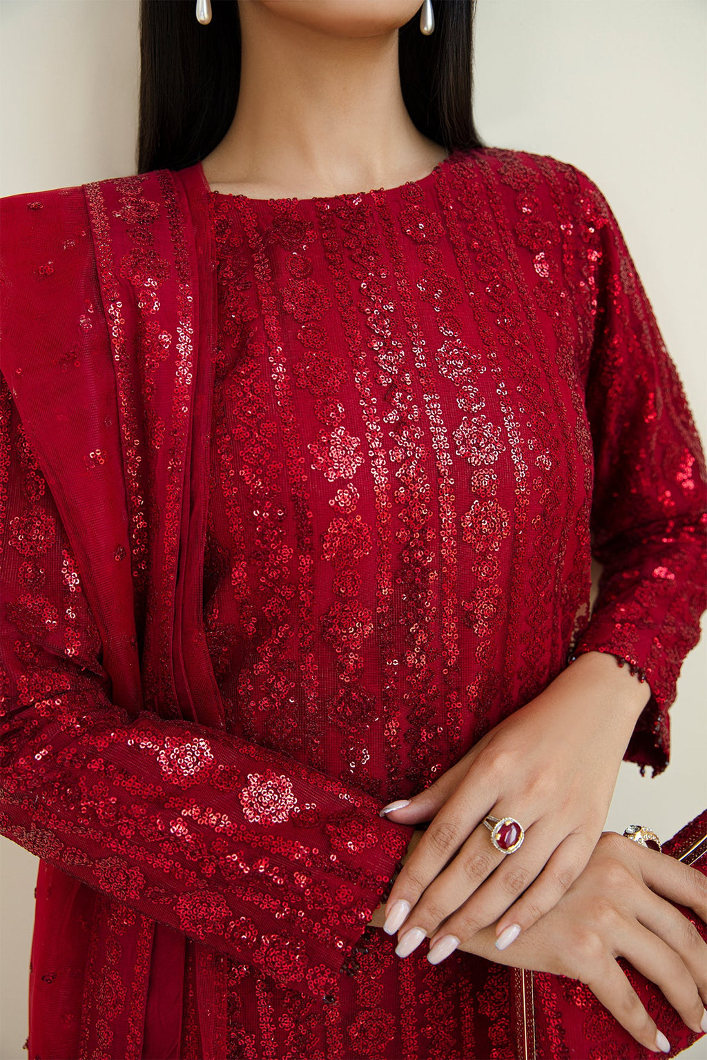 Baroque - Embroidered Net UF-385