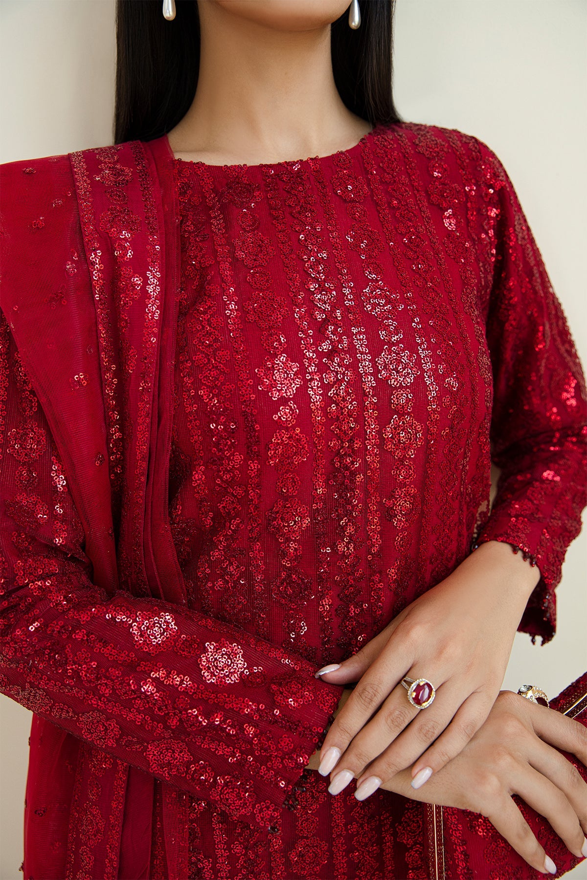 Baroque - Embroidered Net UF-385