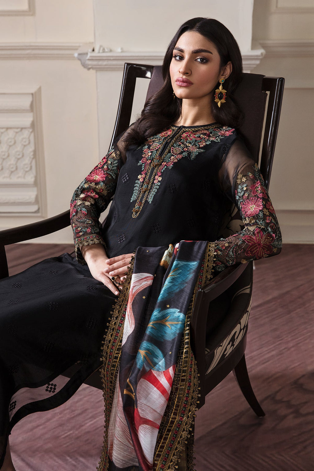 Baroque - Embroidered Organza UF-290
