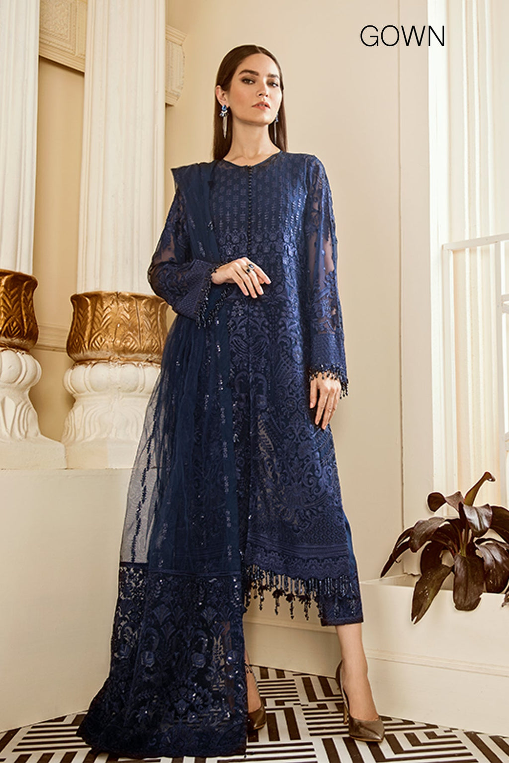 Baroque - Embroidered Chiffon Ch06-02 Unstitched