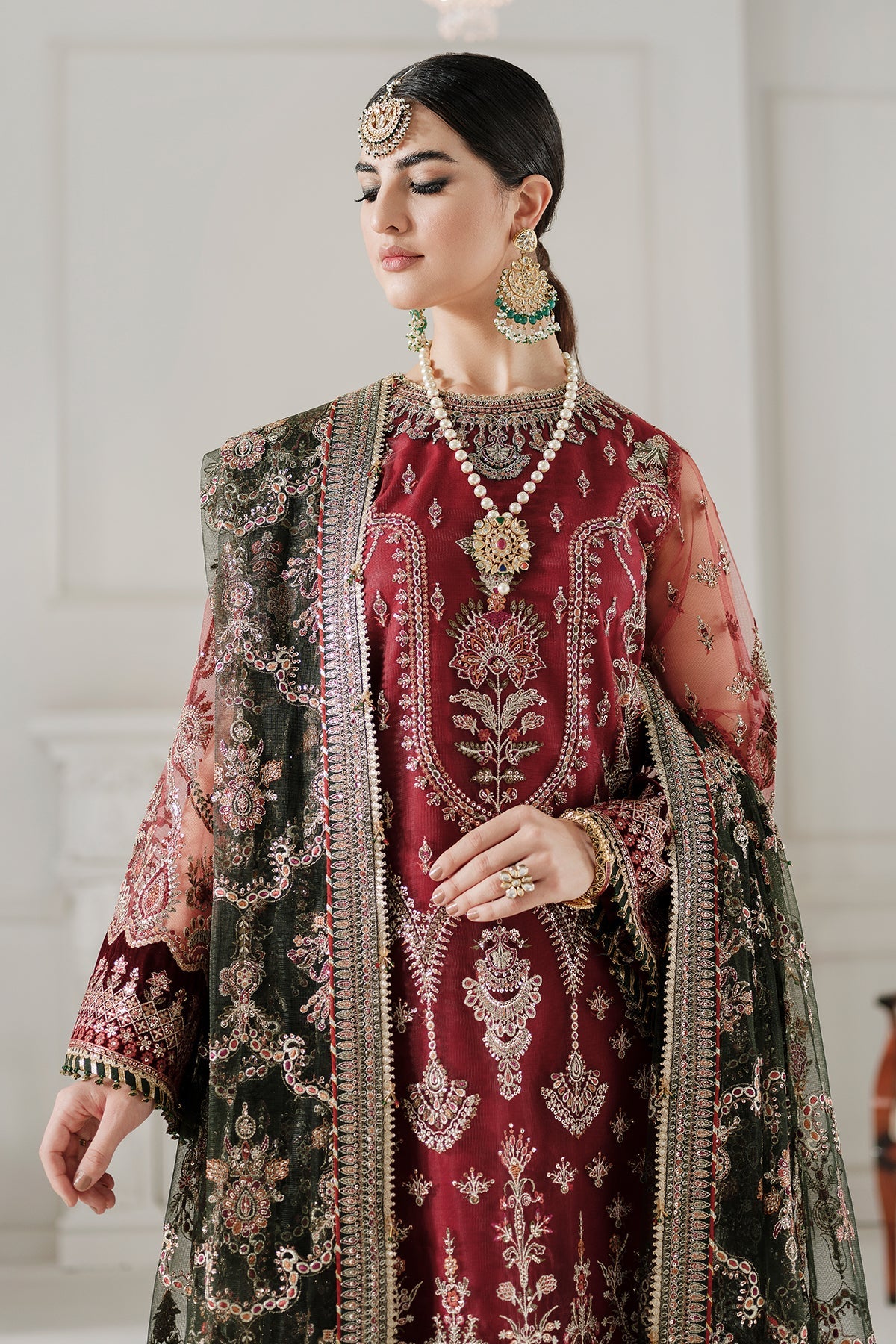 Baroque - Embroidered Net Ch10-07 Stitched