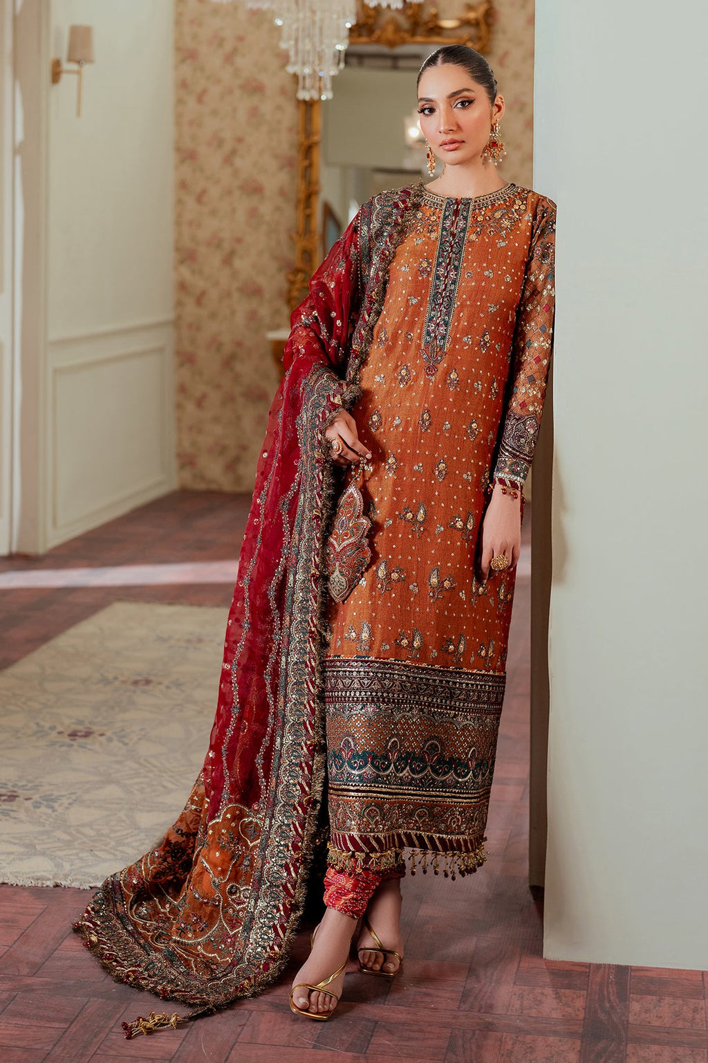 Baroque - Embroidered Net Ch13-01 Unstitched