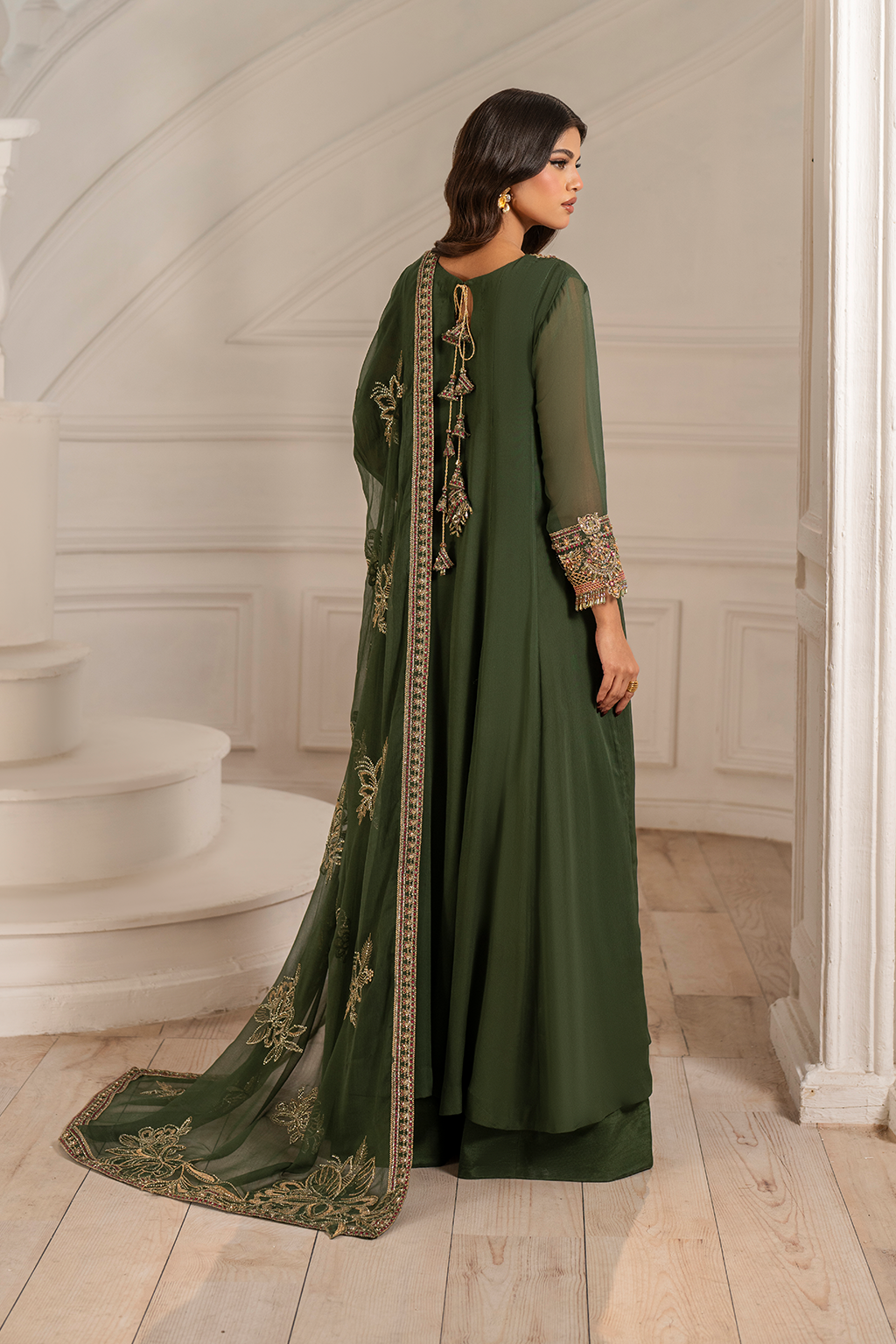 Iznik - Ue-416 Embroidered Chiffon