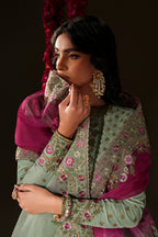 Iznik - Iv-73  Embroidered Velvet