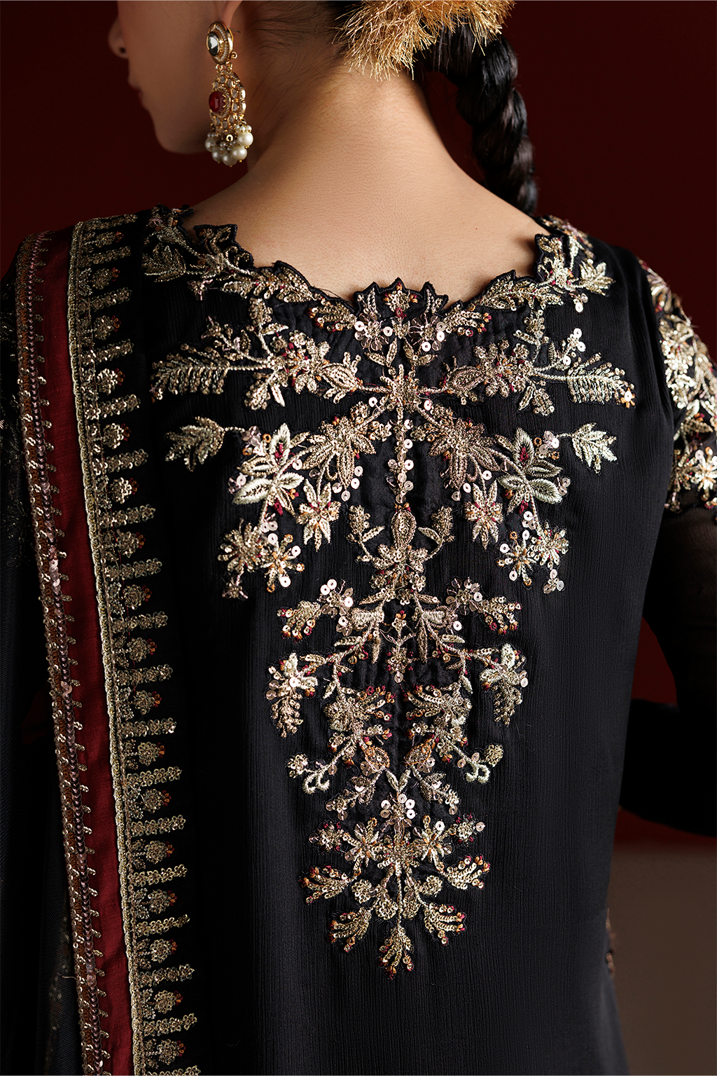 Iznik - Cc-107 Embroidered Chiffon