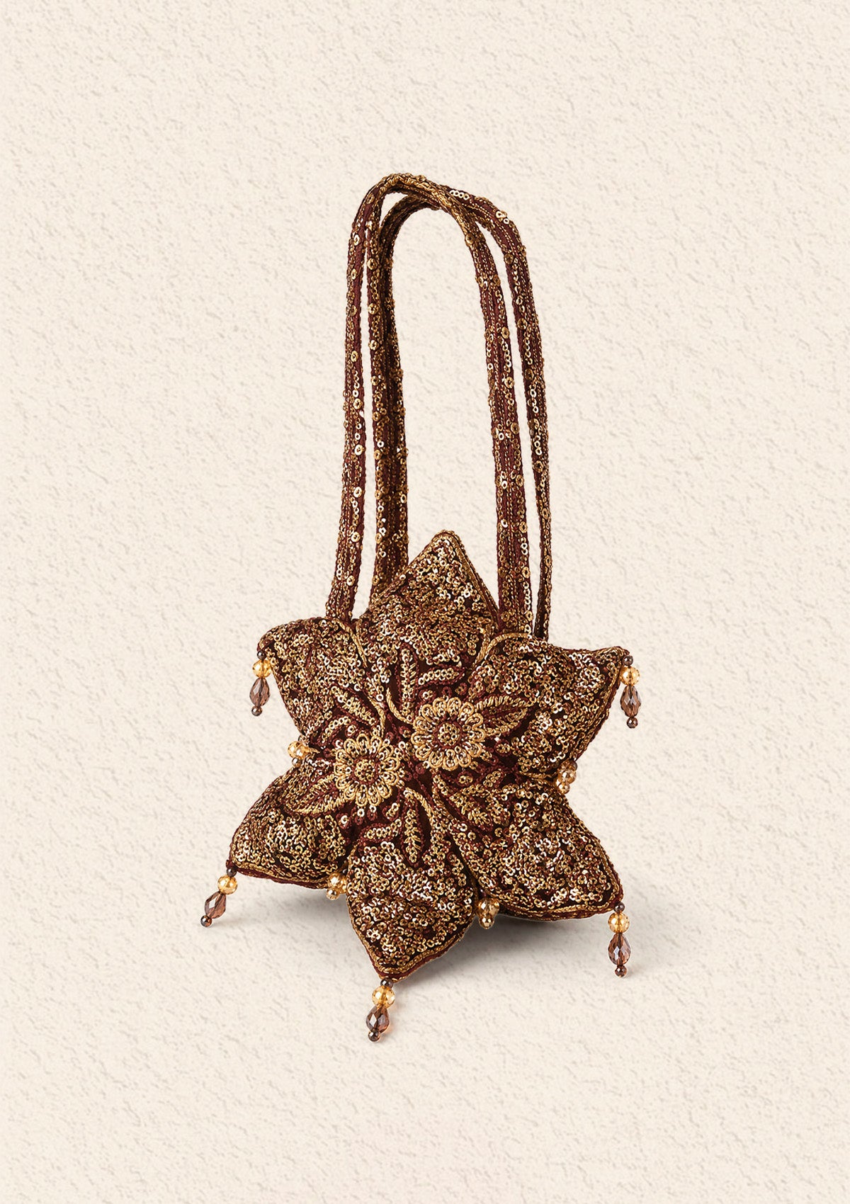 Aik Atelier - Potli - Maroon Velvet Vla25
