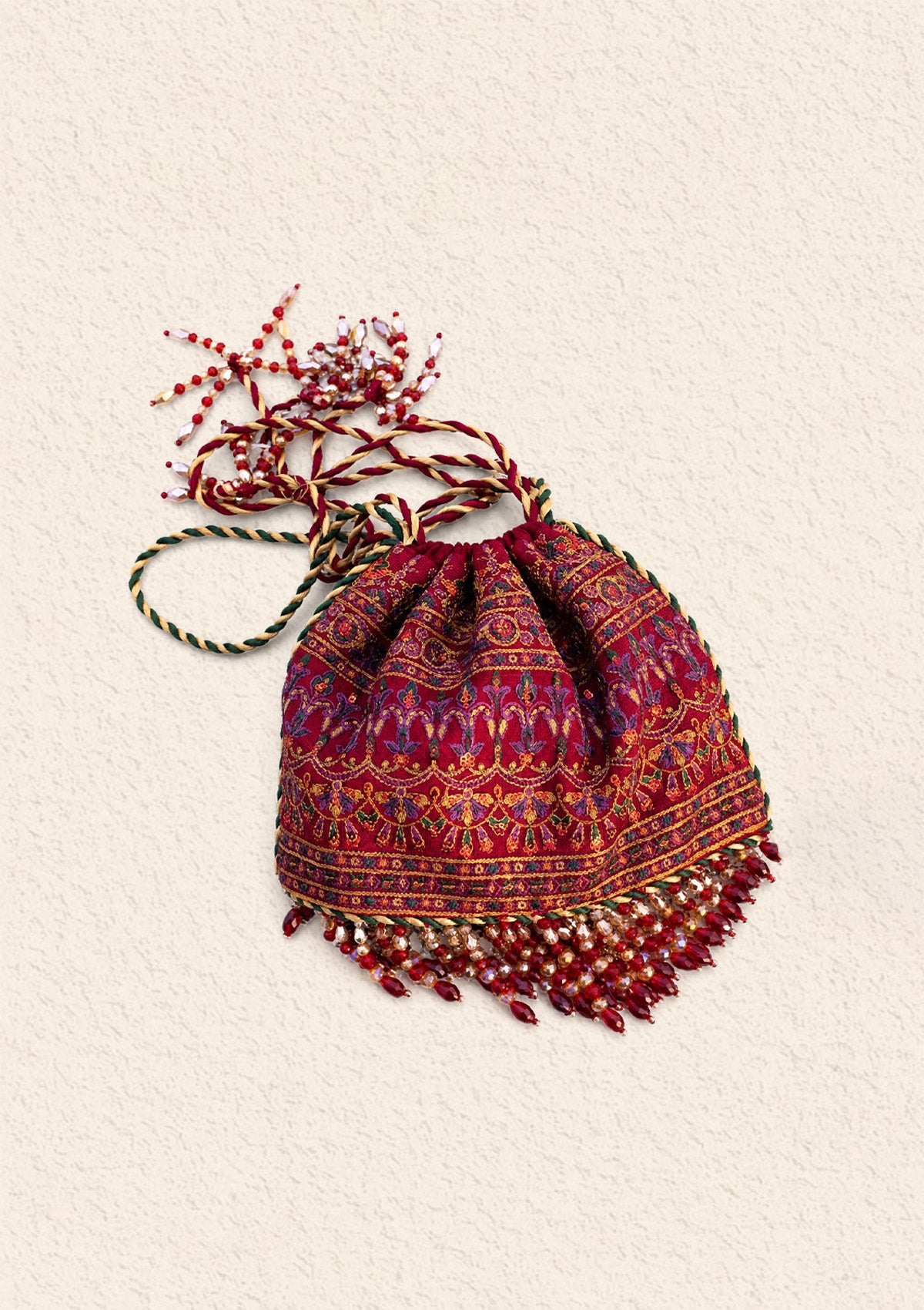 Aik Atelier - Bag - Maroon Silk Lwa25