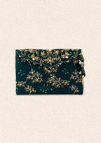 Aik Atelier - Clutch - Teal Silk Wdb23