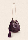 Aik Atelier - Potli - Purple Silk Mab25