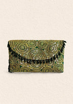 Aik Atelier - Clutch - Green Sequin Maa25