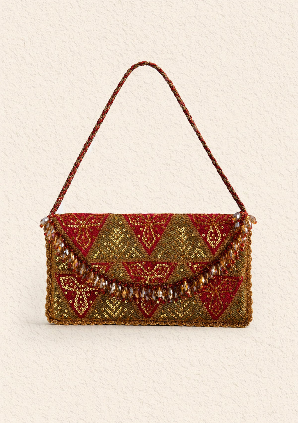 Aik Atelier - Bag - Crimson Chatta Patti Sea25
