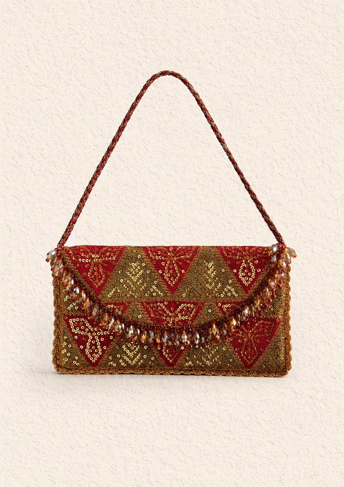 Aik Atelier - Bag - Crimson Chatta Patti Sea25