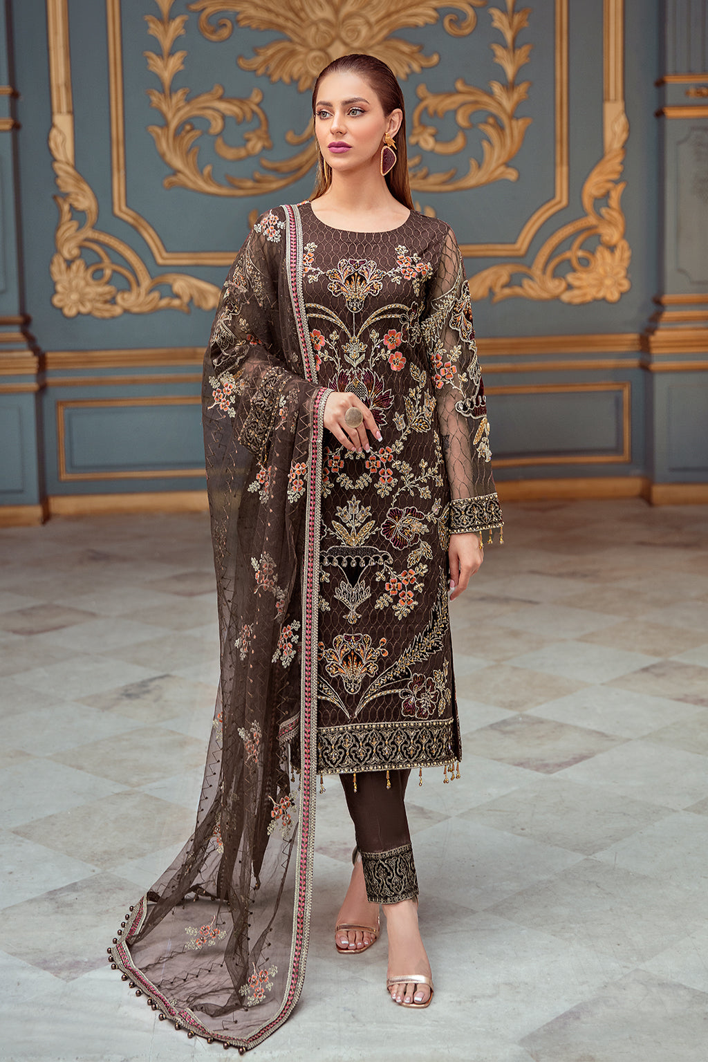 Ramsha - Hb - 103 ( Brown ) 4Pc
