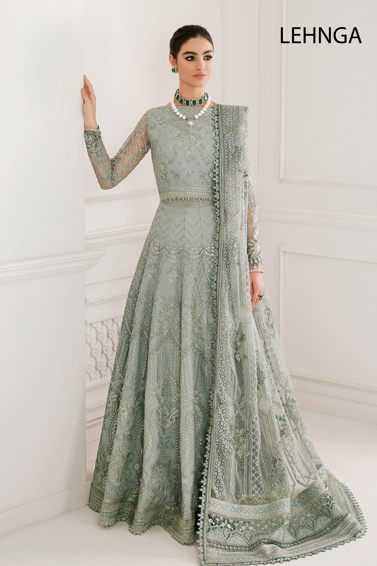 Baroque - Embroidered Net Ch10-05 Stitched