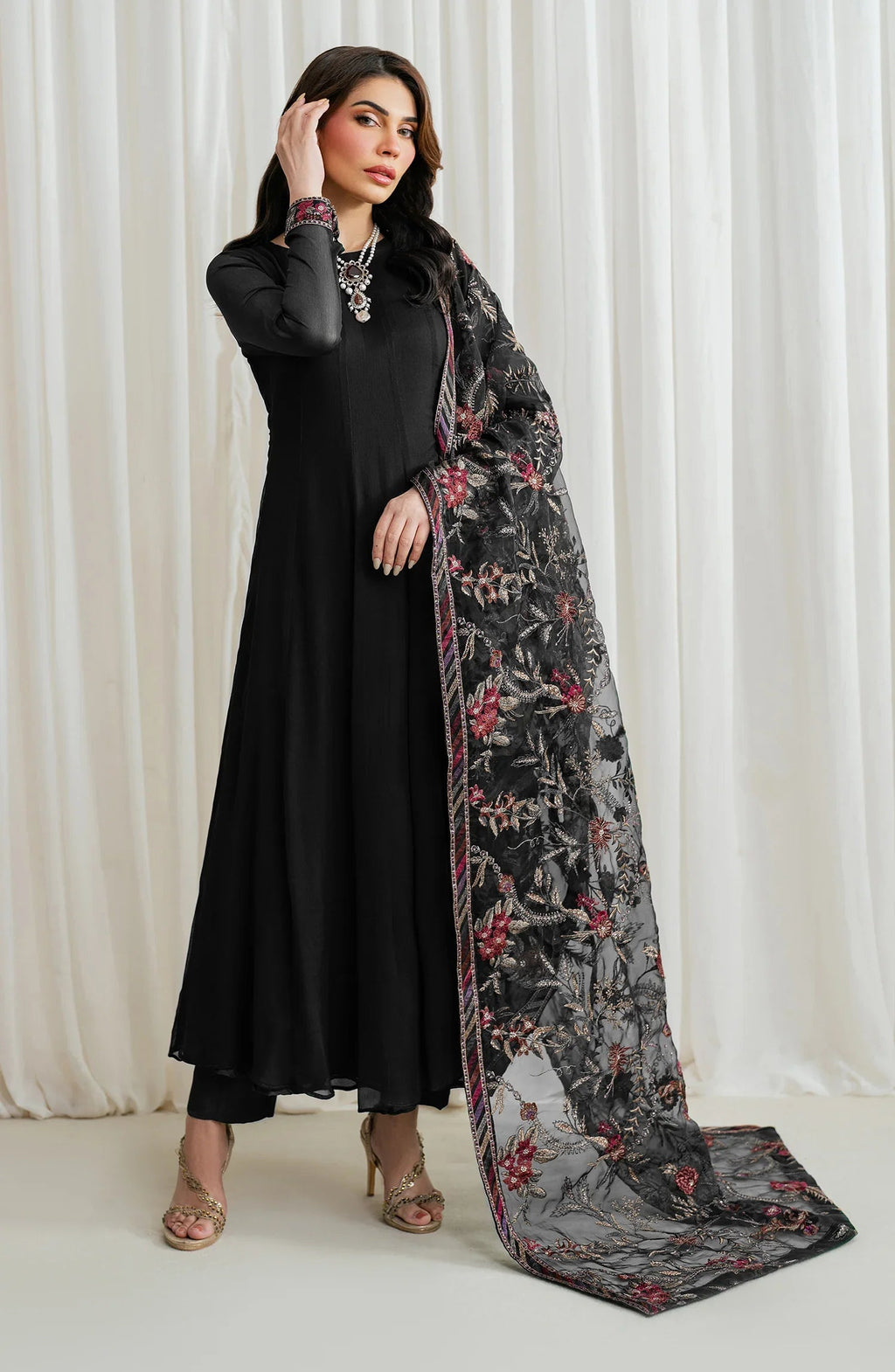 Zarif - ZRF-Emc-07 Embroidered Chiffon