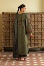 Iznik - Ipf-27  Embroidered Printed Viscose Linen