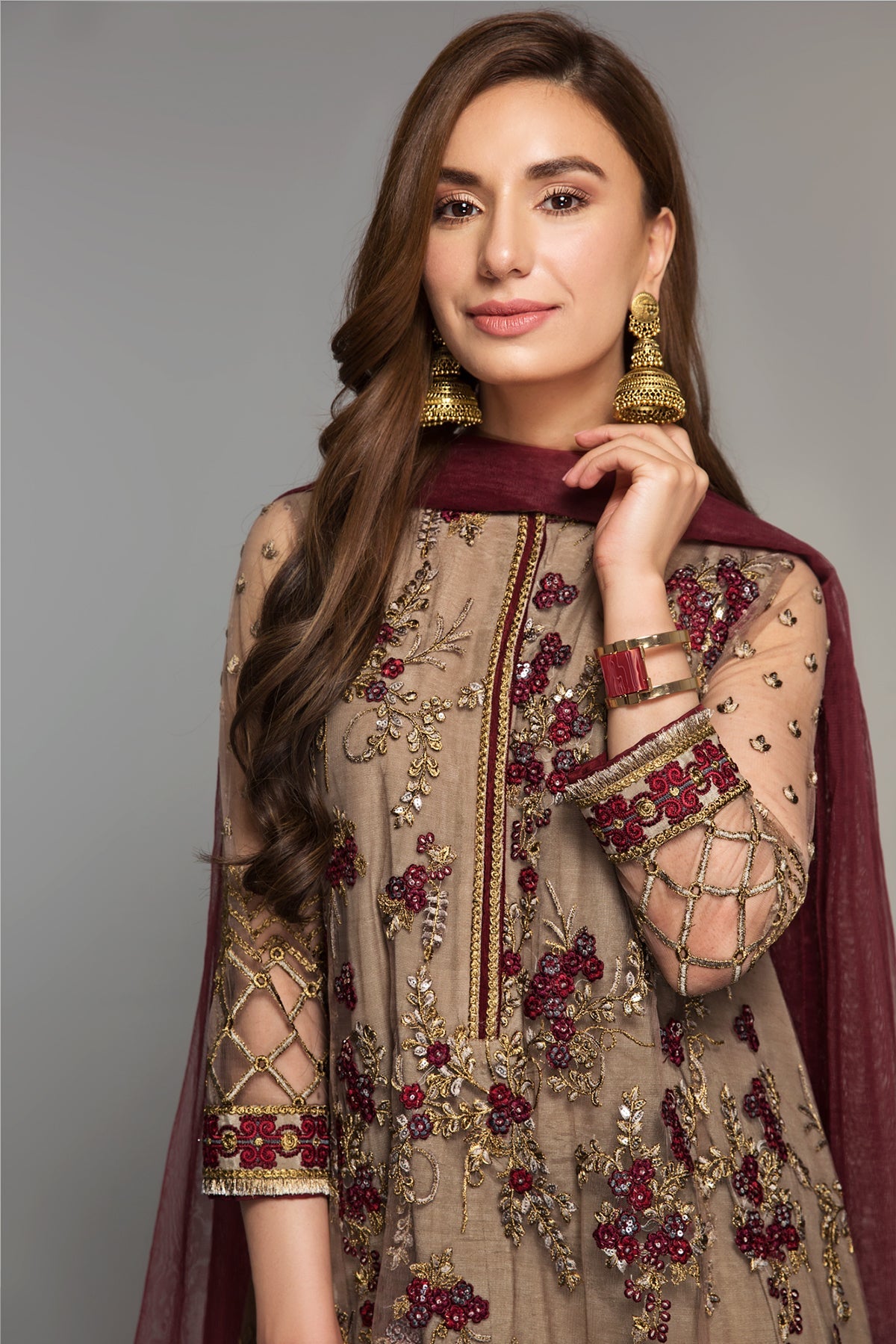 Baroque - Embroidered Net UF-14